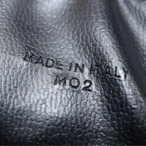 CELINE Macadam Canvas Shoulder Bag Leather Red Gold Authentic fm3695 - Vintage - Picture 13 of 15